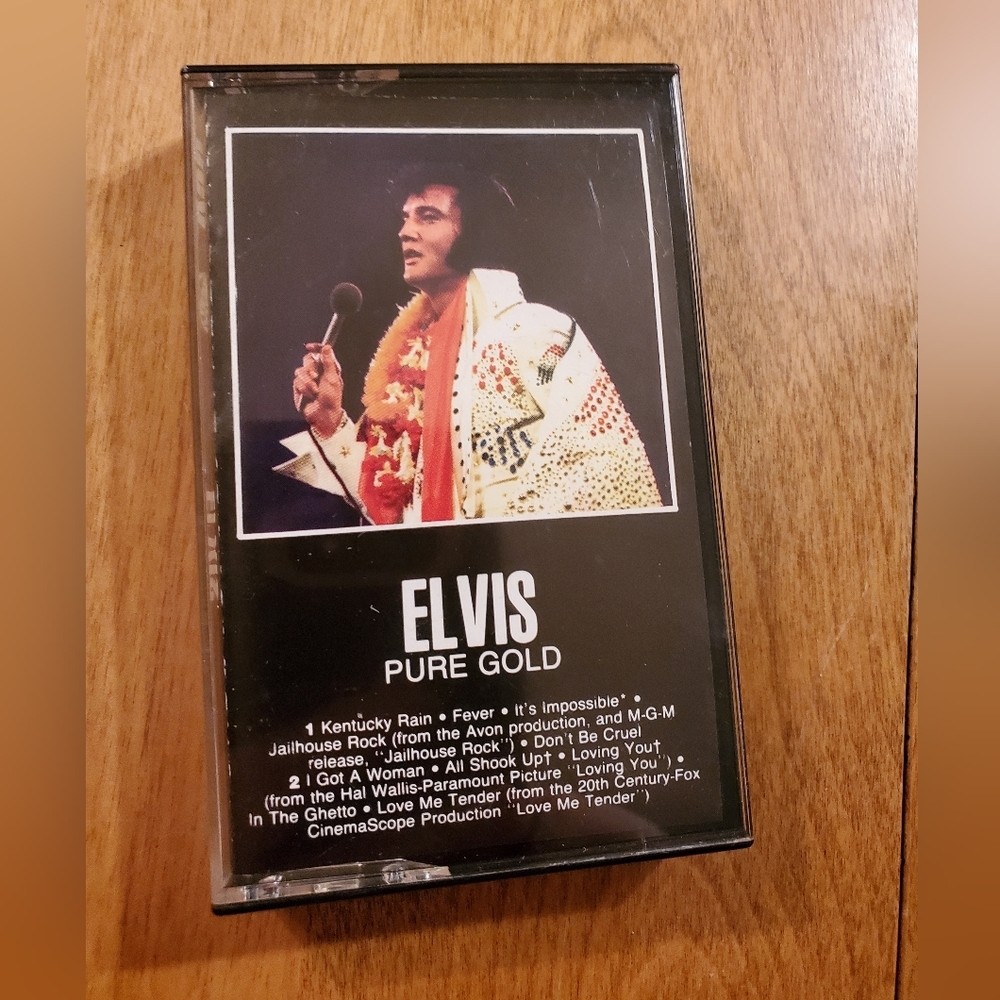 Vintage Elvis Pure Gold Album Cassette 1975 RCA
